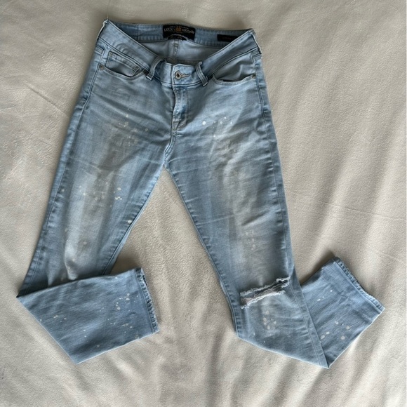 LUCKY BRAND LOLITA MID RISE LIGHT WASH DENIM JEANS SIZE 26 - Picture 2 of 9